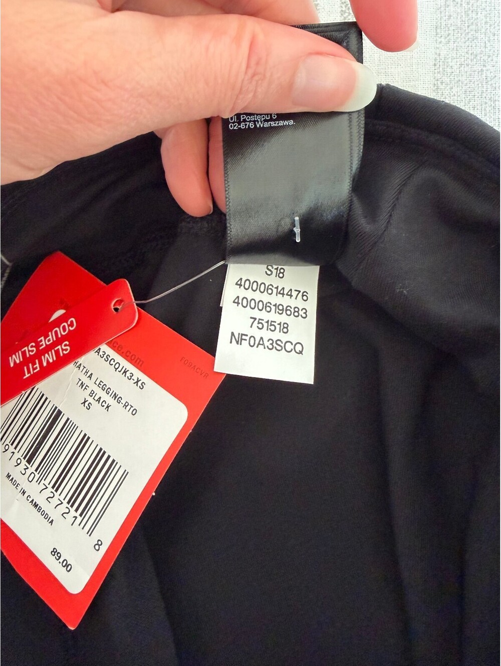 The North Face Women's Hatha Legging Black Size XS Minimalist Neutral Outdoors - Picture 6 of 6